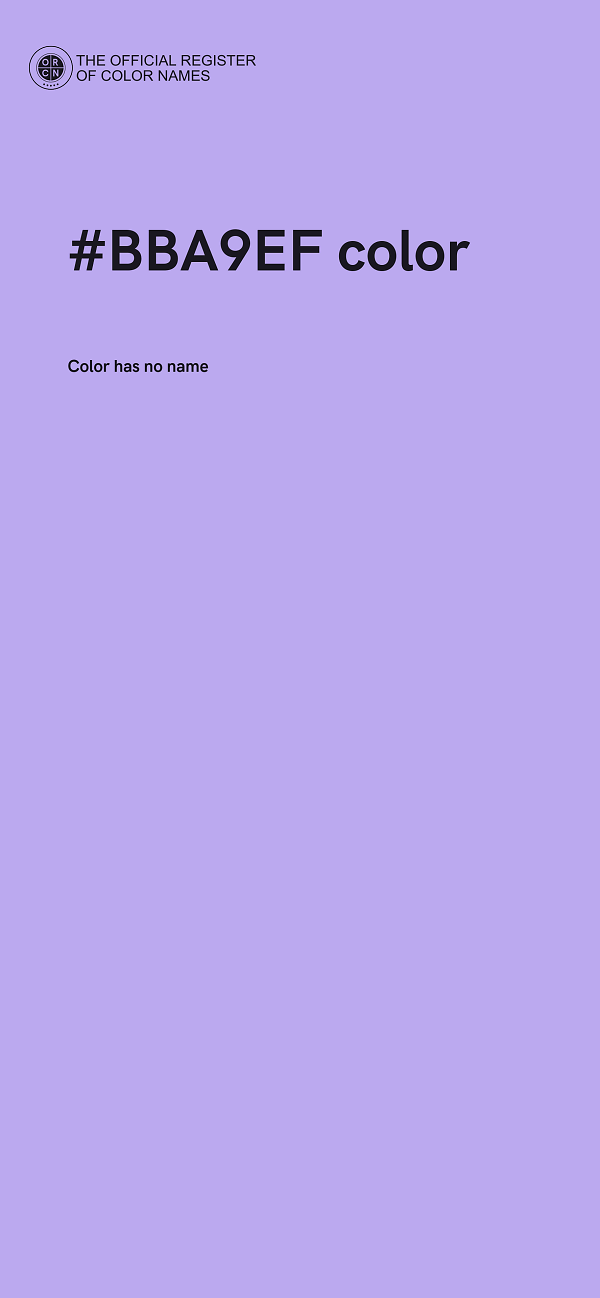 #BBA9EF color image