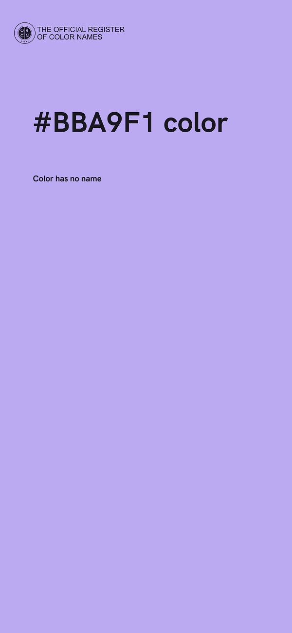 #BBA9F1 color image