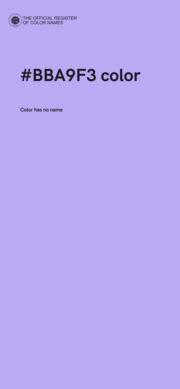 #BBA9F3 color image