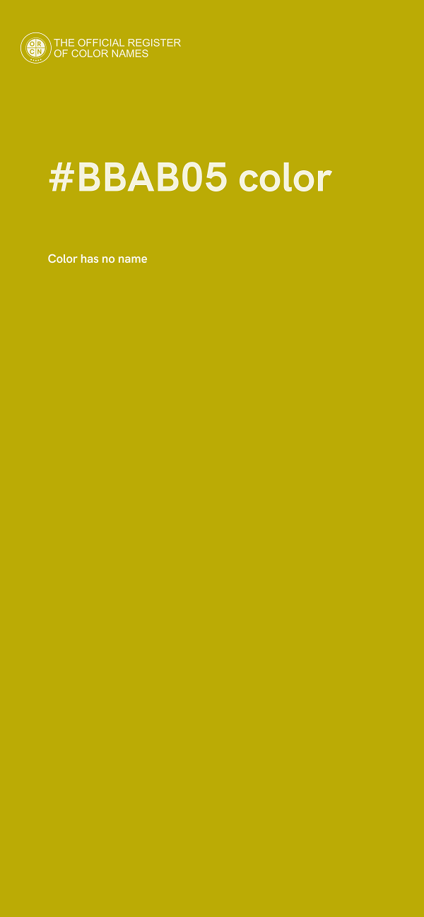 #BBAB05 color image