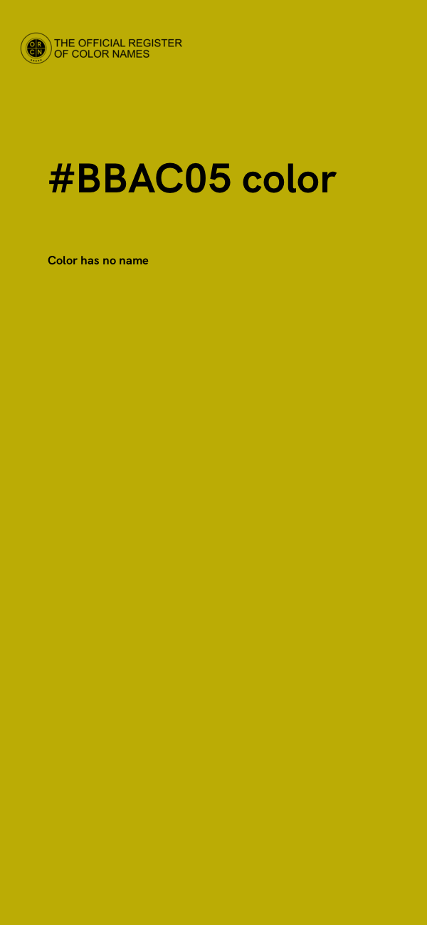 #BBAC05 color image