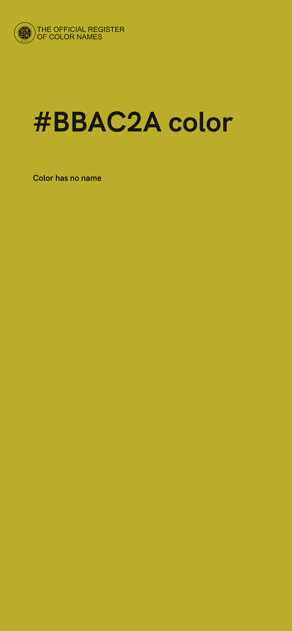 #BBAC2A color image