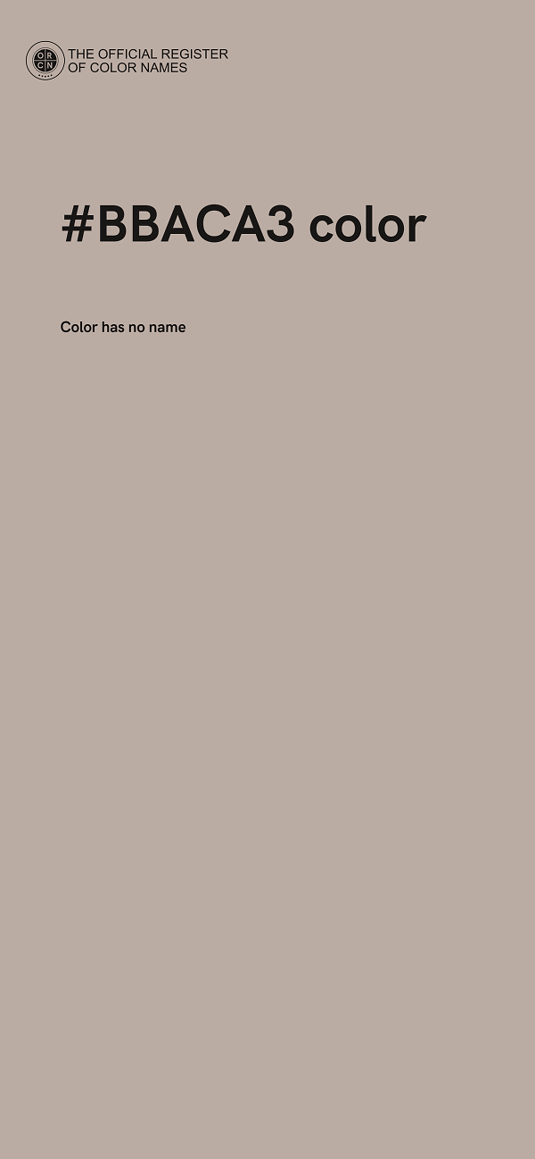 #BBACA3 color image