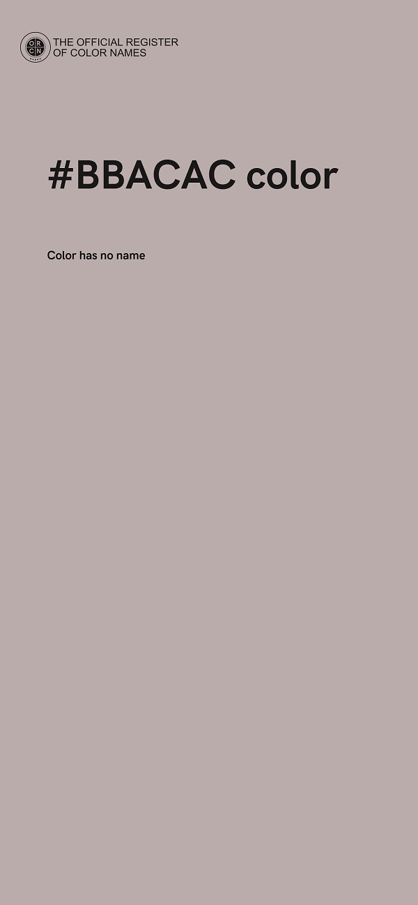 #BBACAC color image