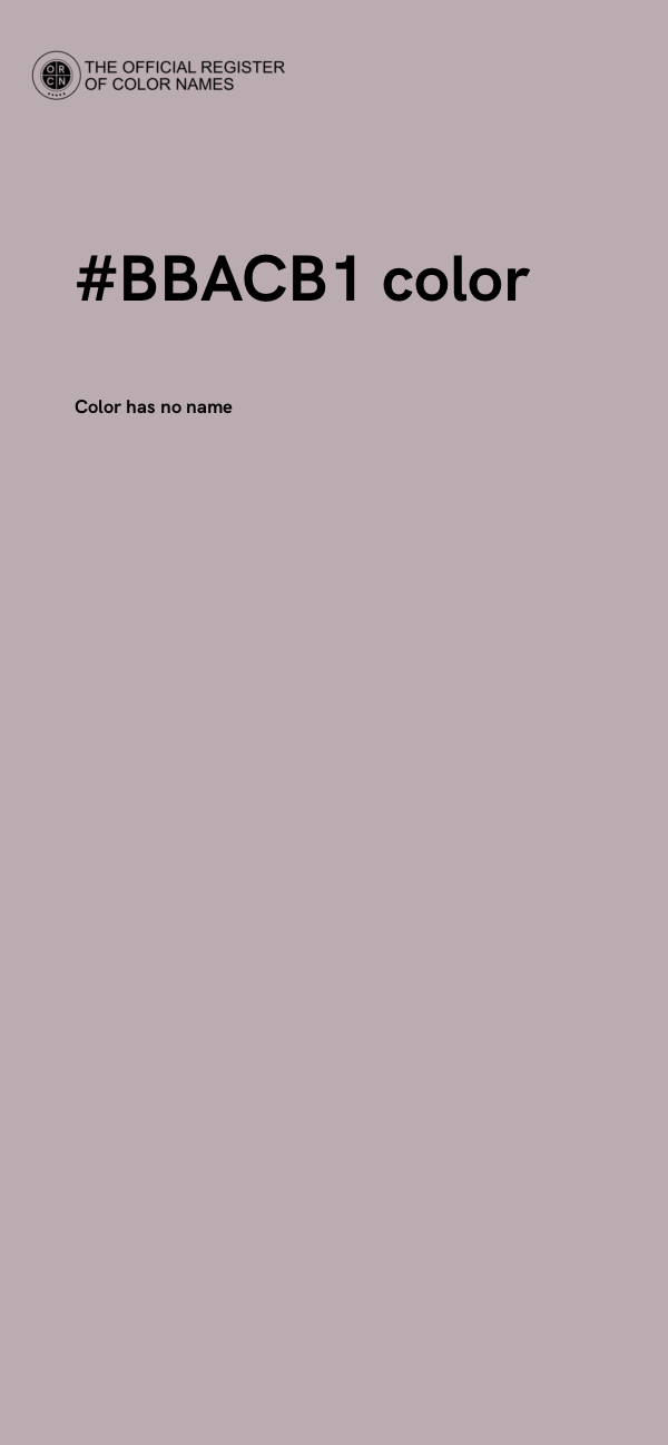 #BBACB1 color image