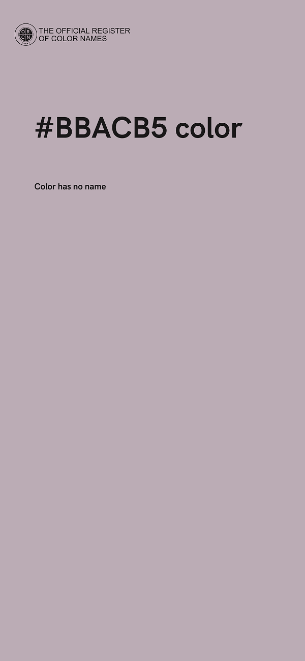 #BBACB5 color image