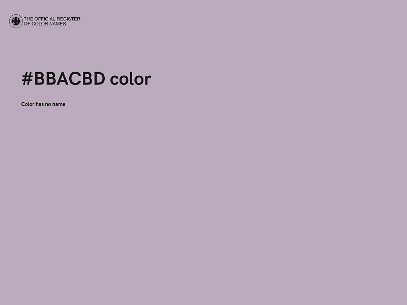 #BBACBD color image