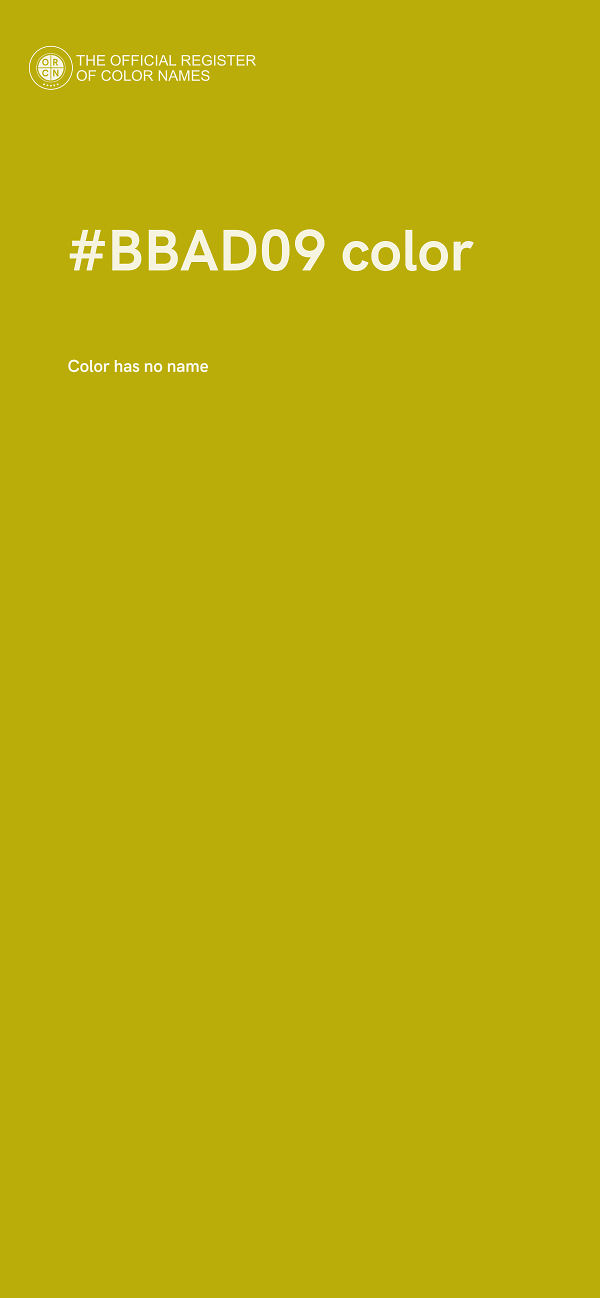 #BBAD09 color image