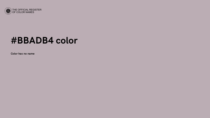 #BBADB4 color image