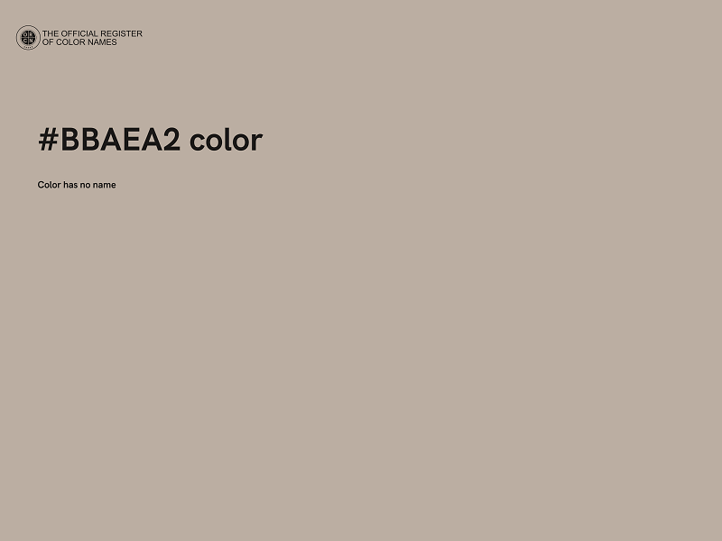 #BBAEA2 color image