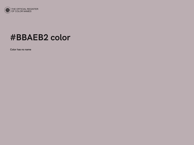 #BBAEB2 color image