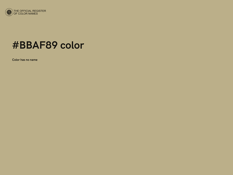 #BBAF89 color image