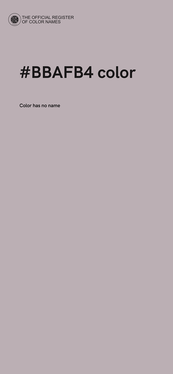 #BBAFB4 color image