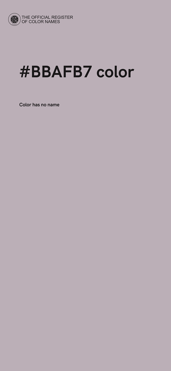 #BBAFB7 color image