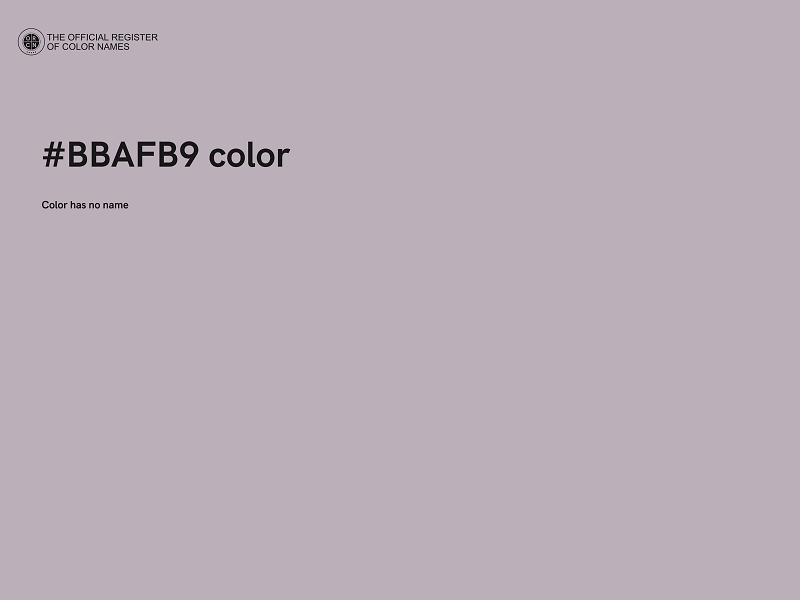 #BBAFB9 color image