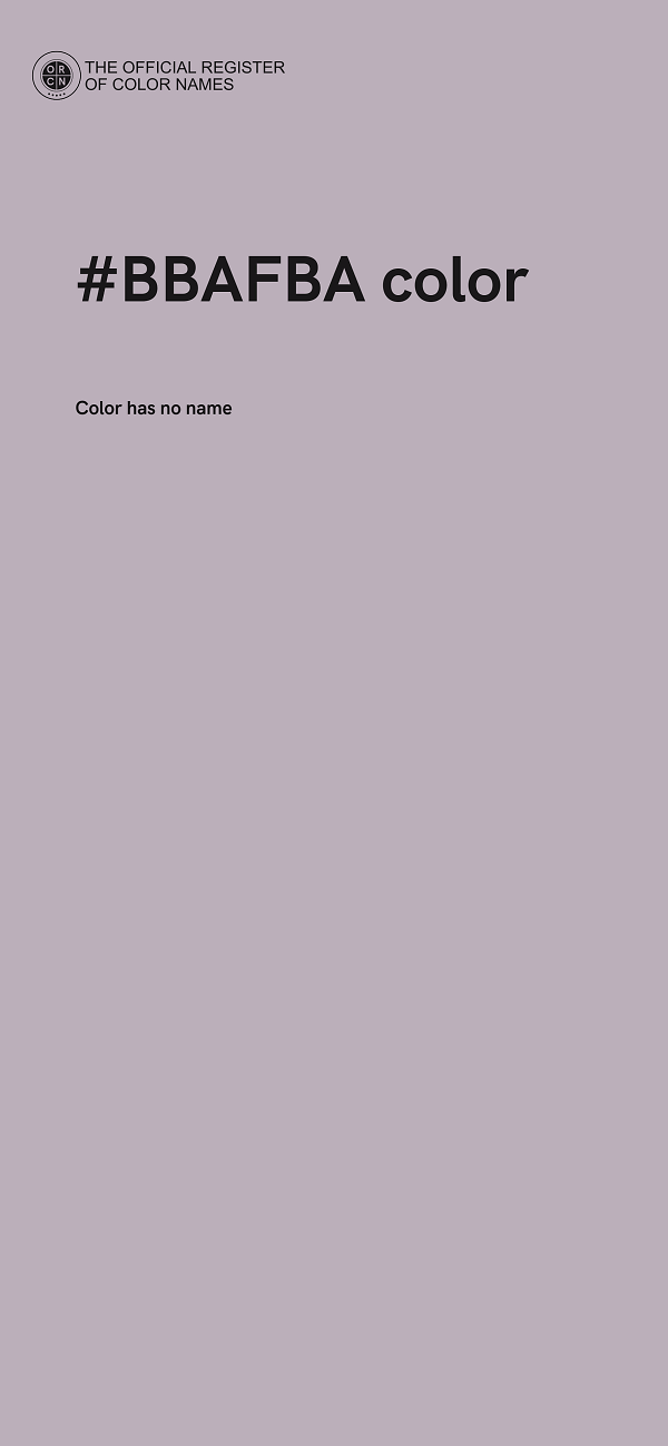 #BBAFBA color image