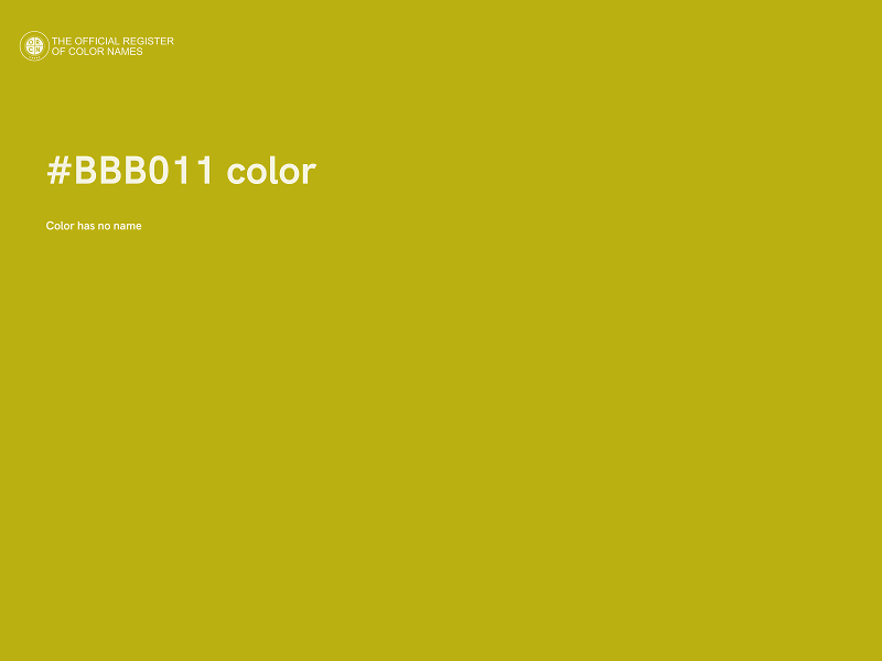 #BBB011 color image