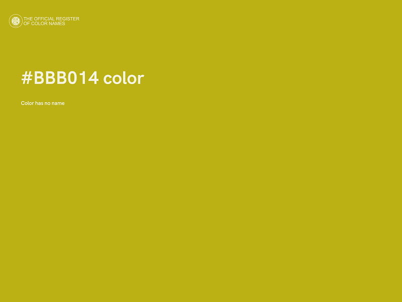 #BBB014 color image