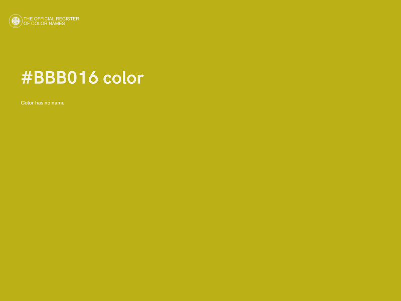 #BBB016 color image