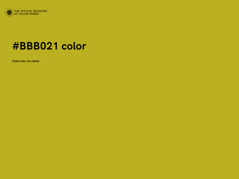 #BBB021 color image