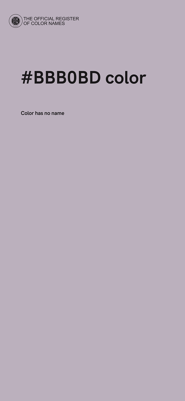 #BBB0BD color image