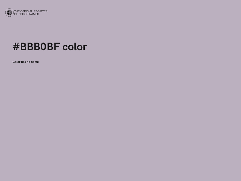 #BBB0BF color image