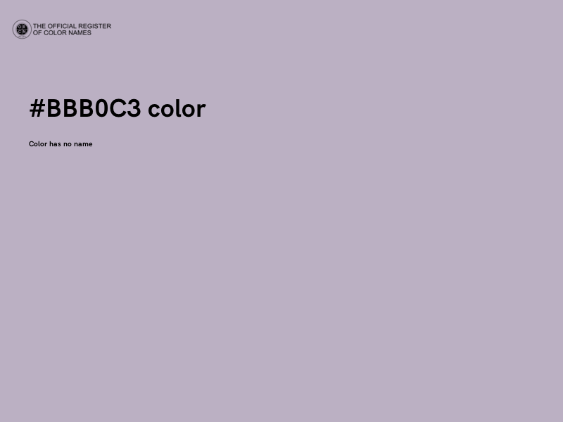 #BBB0C3 color image