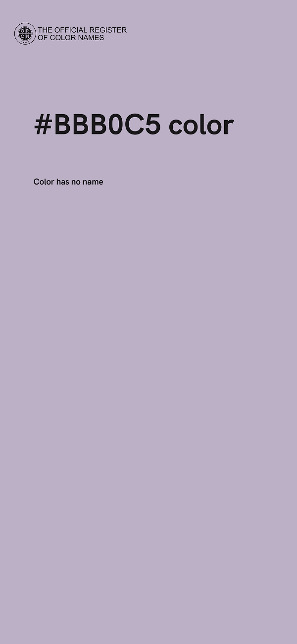 #BBB0C5 color image