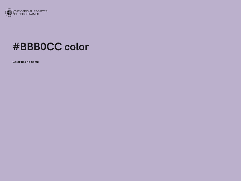 #BBB0CC color image