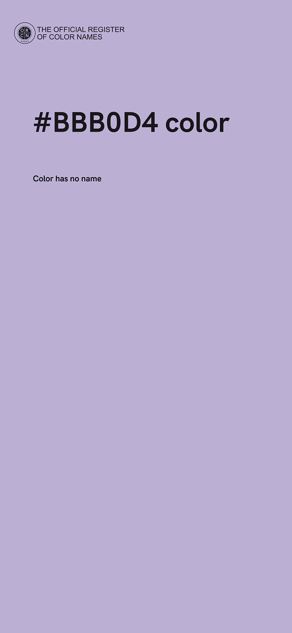 #BBB0D4 color image
