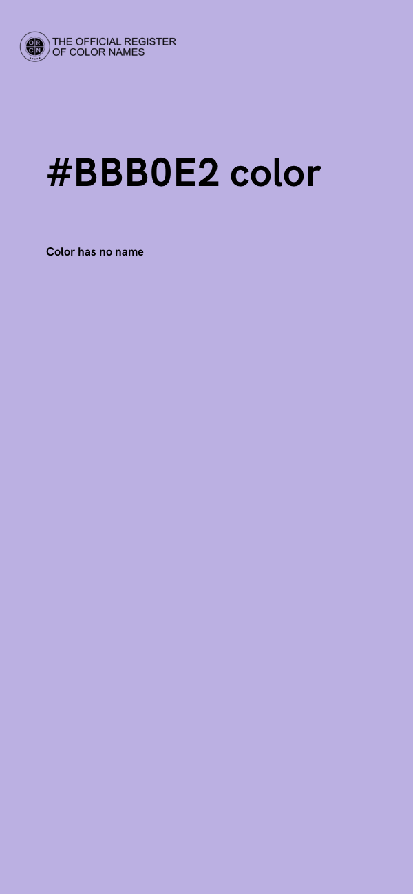 #BBB0E2 color image
