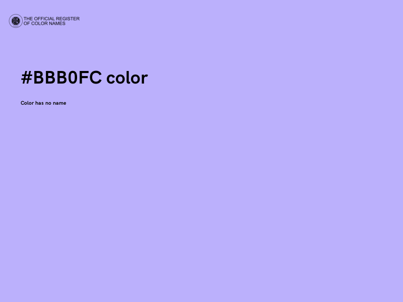 #BBB0FC color image