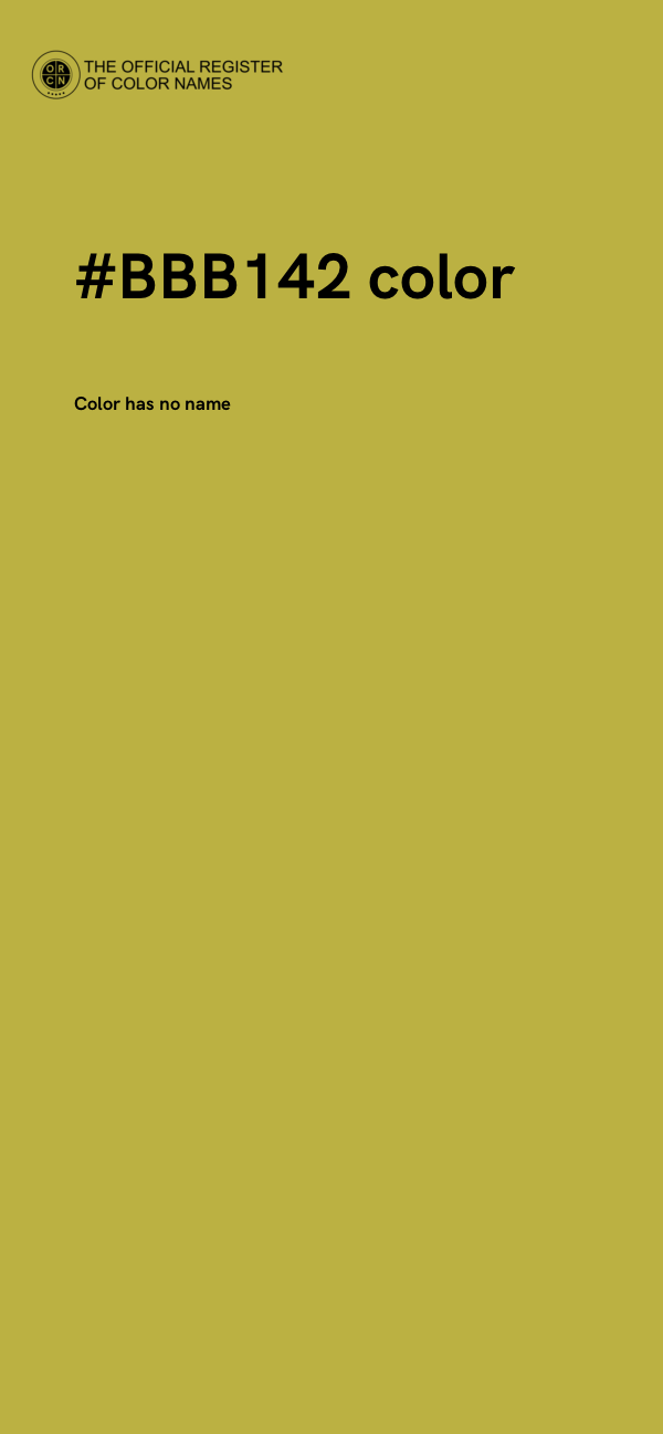 #BBB142 color image