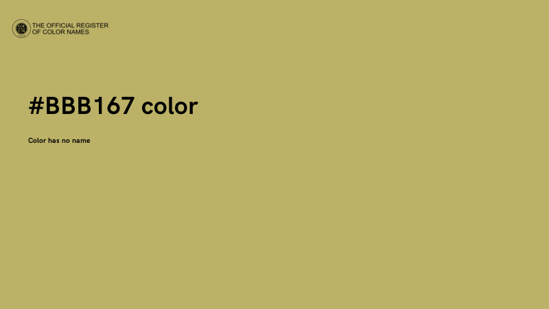 #BBB167 color image