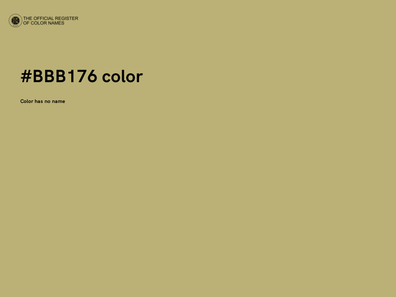 #BBB176 color image