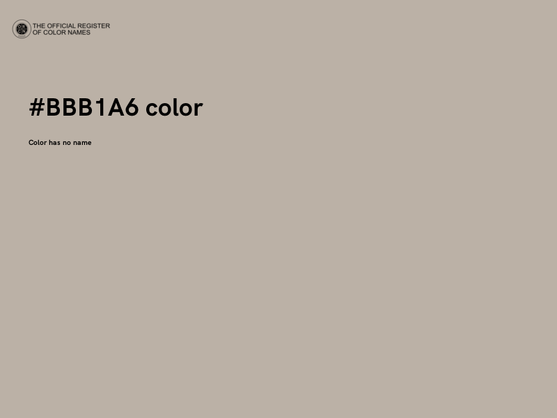 #BBB1A6 color image