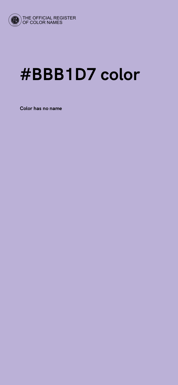 #BBB1D7 color image