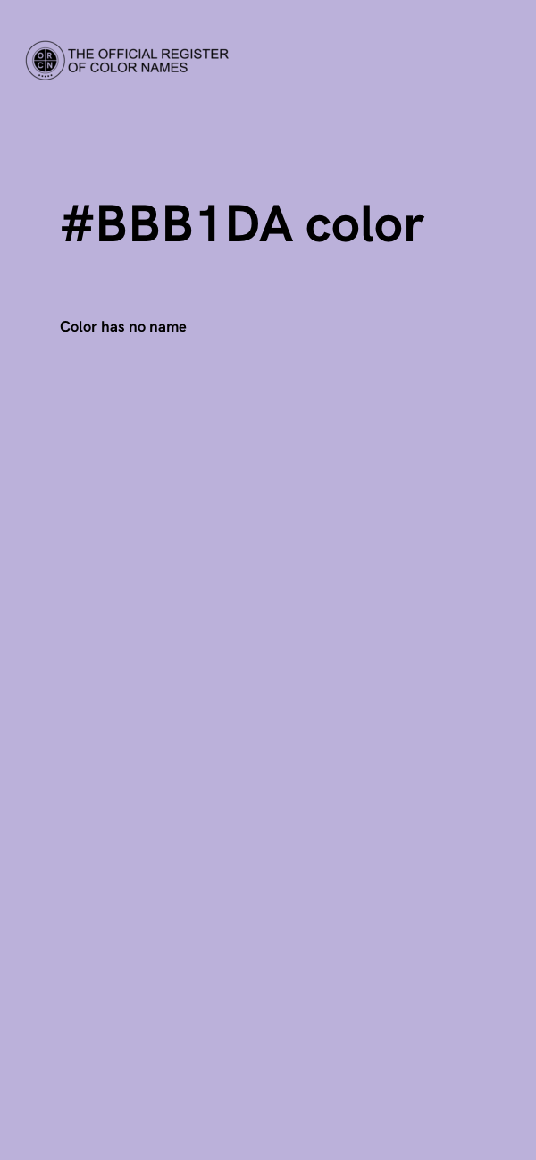 #BBB1DA color image