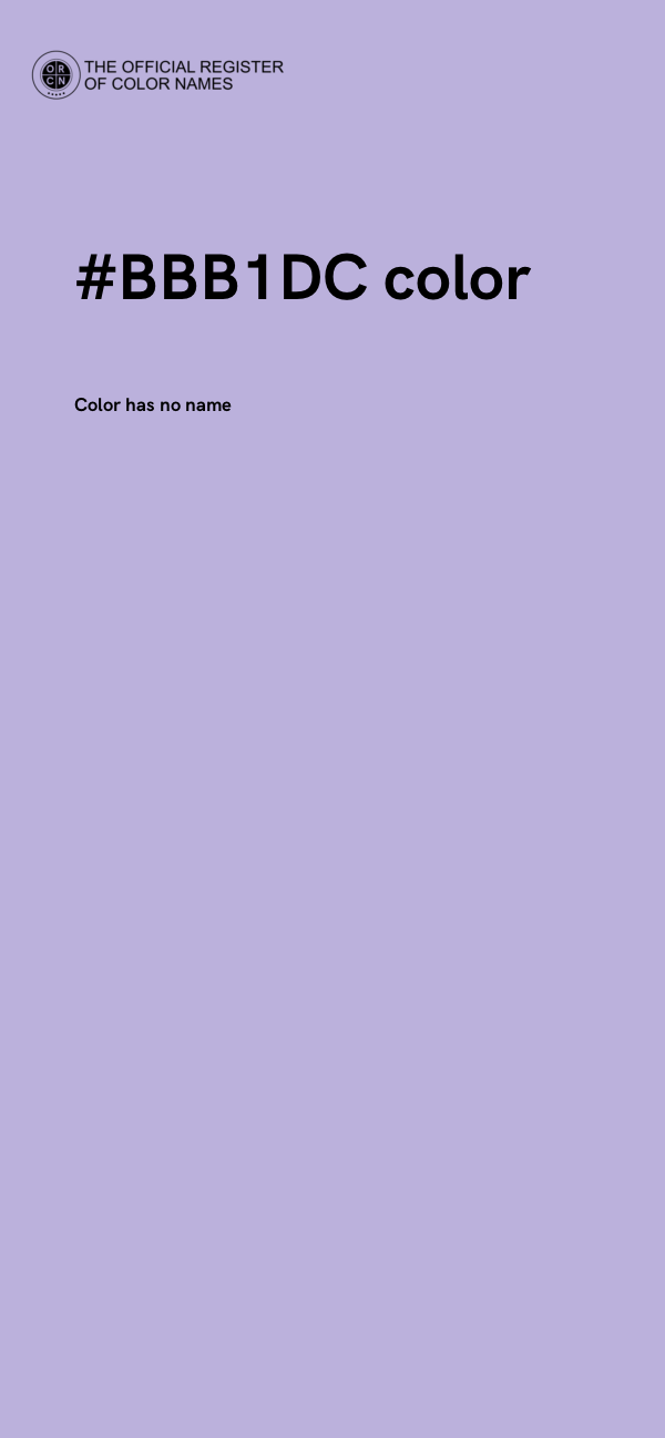 #BBB1DC color image