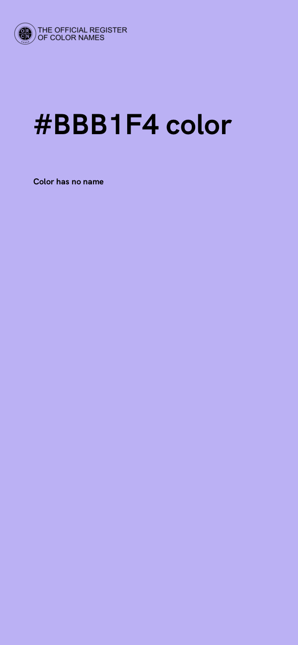 #BBB1F4 color image