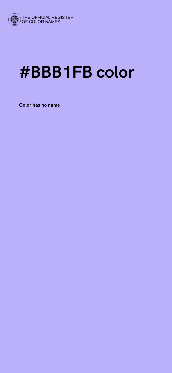 #BBB1FB color image
