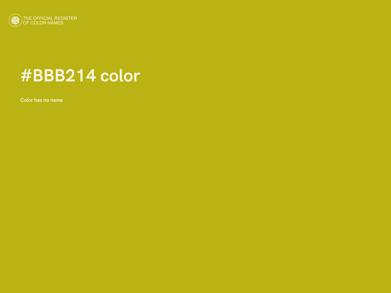 #BBB214 color image