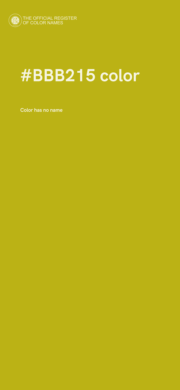 #BBB215 color image