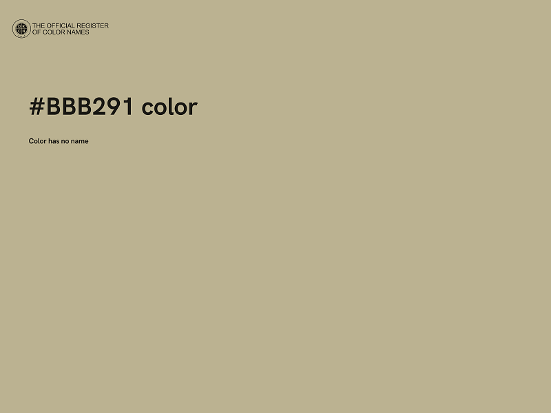 #BBB291 color image