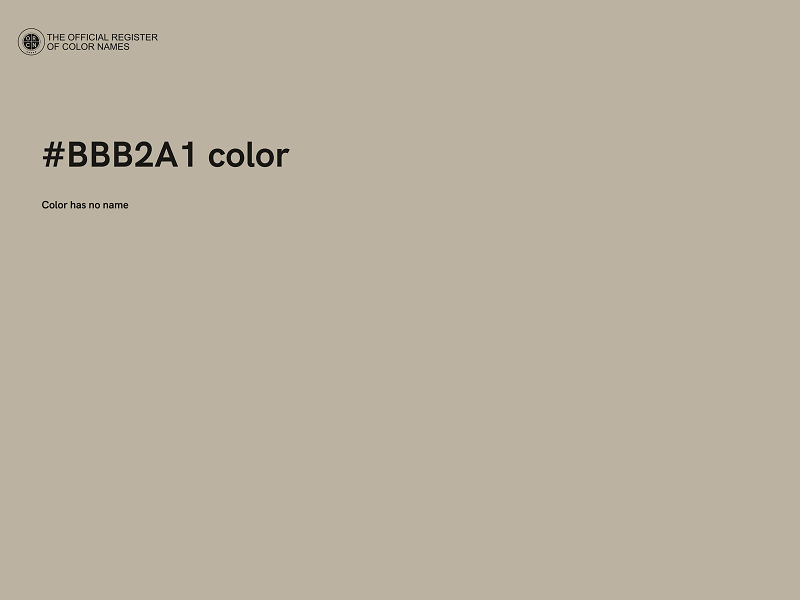 #BBB2A1 color image