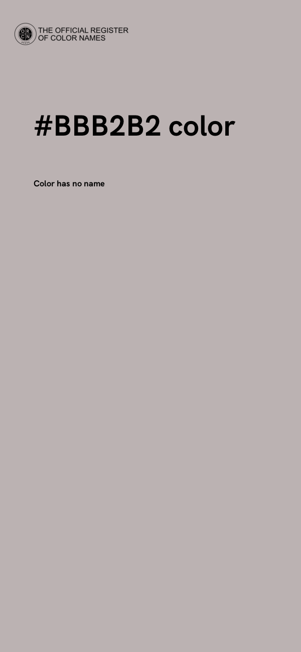 #BBB2B2 color image
