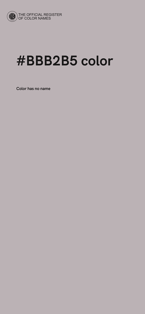 #BBB2B5 color image