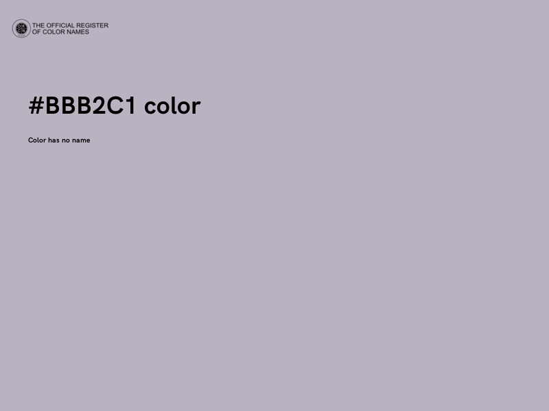 #BBB2C1 color image