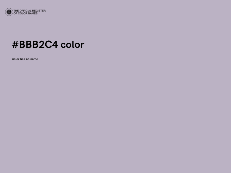 #BBB2C4 color image