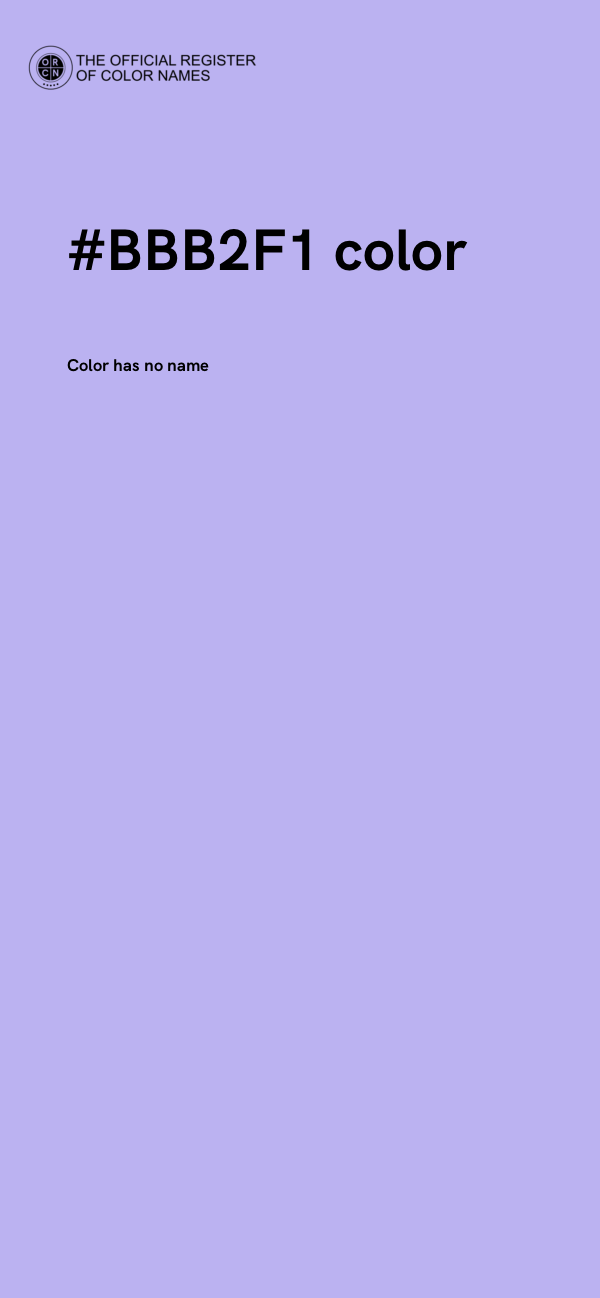 #BBB2F1 color image